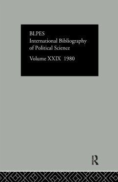 Ibss Poli Sci 29 1980 (eBook, ePUB) - International Committee For Social Sciences Documentation