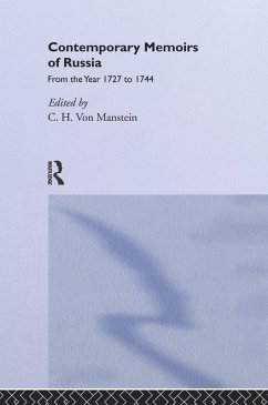 Cover Contemporary Memoirs of Russia from 1727-1744 (eBook, PDF)