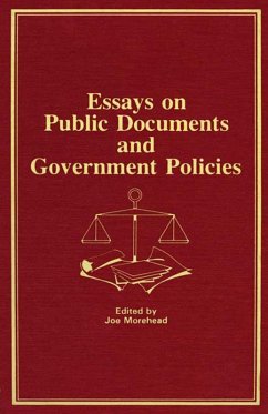Cover Essays on Public Documents and Government Policies (eBook, ePUB)