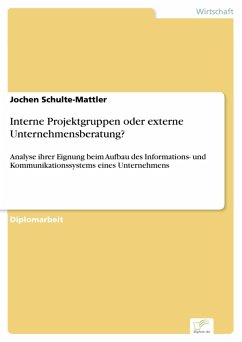 Interne Projektgruppen oder externe Unternehmensberatung? (eBook, PDF) - Schulte-Mattler, Jochen