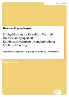 Erfolgsfaktoren im Reisebüro-Vertrieb: Dienstleistungsqualität - Kundenzufriedenheit - Kundenbindung - Erlebnismarketing (eBook, PDF) - Koppenhagen, Thorsten