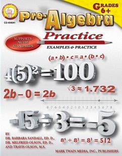 Pre-Algebra Practice Book, Grades 6 - 8 (eBook, PDF) - Sandall, Barbara R.