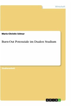Burn-Out Potenziale im Dualen Studium - Schnur, Marie-Christin