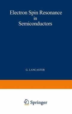 Electron Spin Resonance in Semiconductors - Lancaster, Gordon