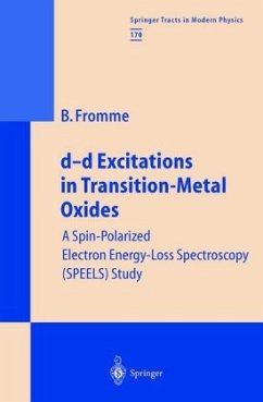 d-d Excitations in Transition-Metal Oxides - Fromme, Bärbel