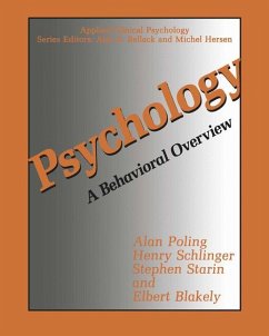 Psychology - Poling, Alan;Schlinger, Henry;Starin, Stephen