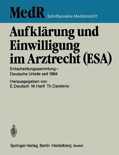 Cover Aufklärung und Einwilligung im Arztrecht (ESA)
