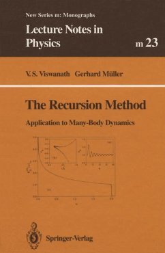 The Recursion Method - Viswanath, V. S.;Müller, Gerhard