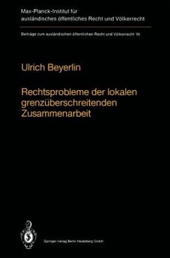 Rechtsprobleme der lokalen grenzüberschreitenden Zusammenarbeit - Beyerlin, Ulrich
