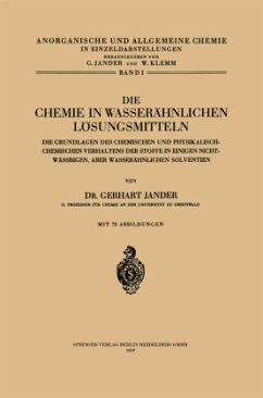 Die Chemie in Wasserähnlichen Lösungsmitteln - Jander, Gerhart