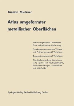 Atlas umgeformter metallischer Oberflächen - Kienzle, O.;Mietzner, K.