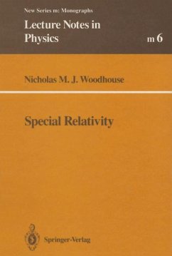 Special Relativity - Woodhouse, Nicholas M.J.