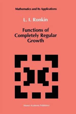Functions of Completely Regular Growth - Ronkin, L. I.