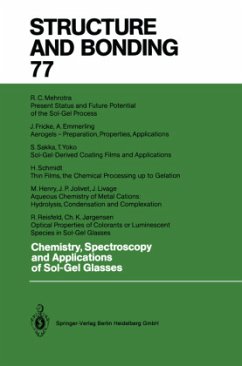 Chemistry, Spectroscopy and Applications of Sol-Gel Glasses