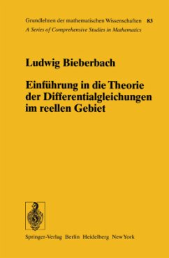 Einführung in die Theorie der Differentialgleichungen im Reellen Gebiet - Bieberbach, Ludwig
