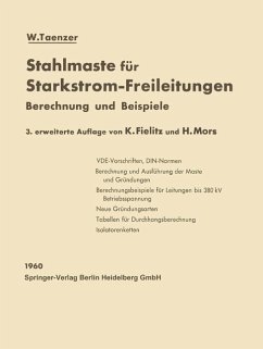 Stahlmaste für Starkstrom-Freileitungen - Taenzer, W.