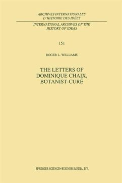 The Letters of Dominique Chaix, Botanist-Curé - Williams, R. L.