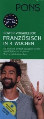 Cover PONS Power-Vokabelbox Französisch in 4 Wochen
