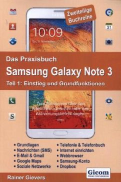 Einstieg und Grundfunktionen / Das Praxisbuch Samsung Galaxy Note 3 Tl.1 - Gievers, Rainer