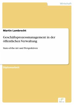Geschäftsprozessmanagement in der öffentlichen Verwaltung (eBook, PDF) - Lambrecht, Martin