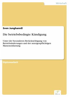 Die betriebsbedingte Kündigung (eBook, PDF) - Junghannß, Sven