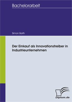 Der Einkauf als Innovationstreiber in Industrieunternehmen (eBook, PDF) - Barth, Simon