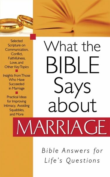 What the Bible Says about Marriage (eBook, ePUB) What the Bible Says about Marriage (eBook, ePUB)