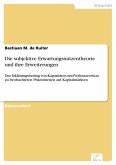 Die subjektive Erwartungsnutzentheorie und ihre Erweiterungen (eBook, PDF)