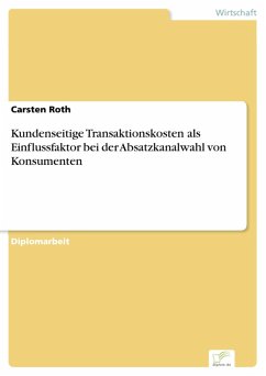 Kundenseitige Transaktionskosten als Einflussfaktor bei der Absatzkanalwahl von Konsumenten (eBook, PDF) - Roth, Carsten