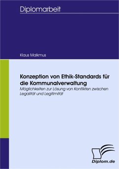 Konzeption von Ethik-Standards für die Kommunalverwaltung (eBook, PDF) - Malkmus, Klaus