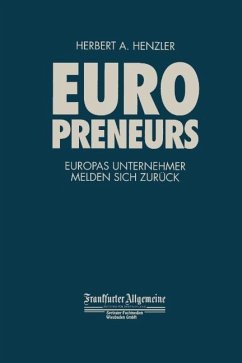 Europreneurs - Henzler, Herbert A.