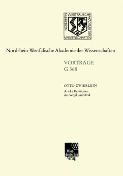 Antike Revisionen des Vergil und Ovid - Zwierlein, Otto