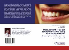 Measurement of pulpal temperature while using resin luting cements