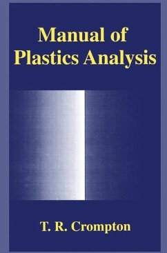 Manual of Plastics Analysis - Crompton, T. R.
