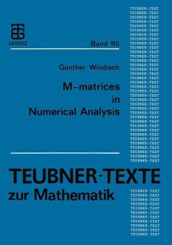 M-matrices in Numerical Analysis