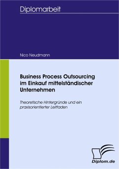 Business Process Outsourcing im Einkauf mittelständischer Unternehmen (eBook, PDF) - Neudmann, Nico