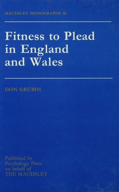 Fitness To Plead In England And Wales (eBook, PDF) - Grubin, Donald