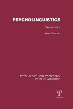 Cover Psycholinguistics (PLE: Psycholinguistics) (eBook, PDF)