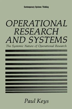 Operational Research and Systems - Keys, Paul