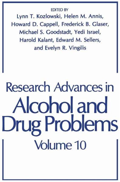 Research Advances in Alcohol and Drug Problems