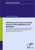 Optimierung der Zusammenarbeit zwischen Personalabteilung und Betriebsrat (eBook, PDF)