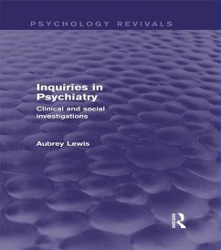 Cover Inquiries in Psychiatry (Psychology Revivals) (eBook, PDF)