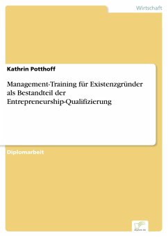 Management-Training für Existenzgründer als Bestandteil der Entrepreneurship-Qualifizierung (eBook, PDF) - Potthoff, Kathrin