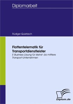 Flottentelematik für Transportdienstleister (eBook, PDF) - Quietzsch, Rüdiger
