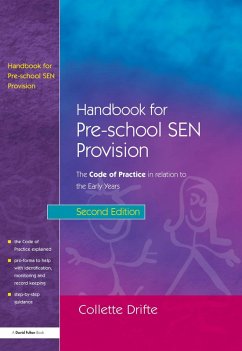 Handbook for Pre-School SEN Provision (eBook, ePUB) - Spencer, Chris; Schnelling, Kate