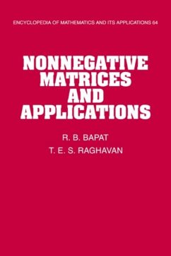 Nonnegative Matrices and Applications (eBook, PDF) - Bapat, R. B.
