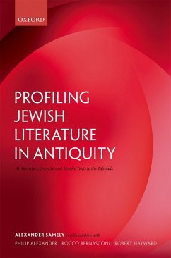 Profiling Jewish Literature in Antiquity (eBook, PDF) - Samely, Alexander