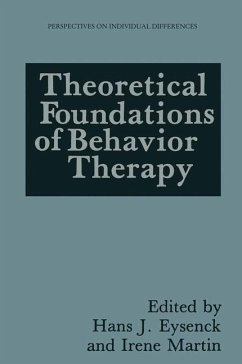 Theoretical Foundations of Behavior Therapy
