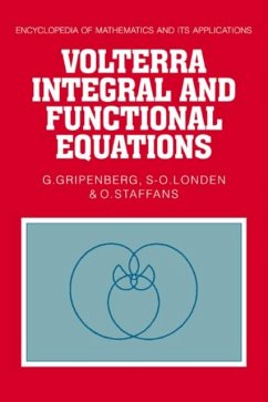 Volterra Integral and Functional Equations (eBook, PDF) - Gripenberg, G.