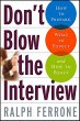 Don't Blow the Interview (eBook, ePUB) - Bild 1